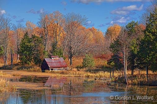 Slowly Sinking Shack_24066.jpg - Photographed near Crosby, Ontario, Canada.